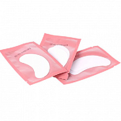 Патчи под глаза для наращивания и окрашивания ресниц классические, розовая упаковка